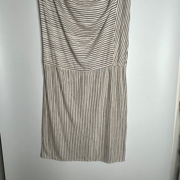 Derek Lam For Design Nation Rio Cap Sleeve Striped Dress Linen Black Cream XS - Picture 3 of 9